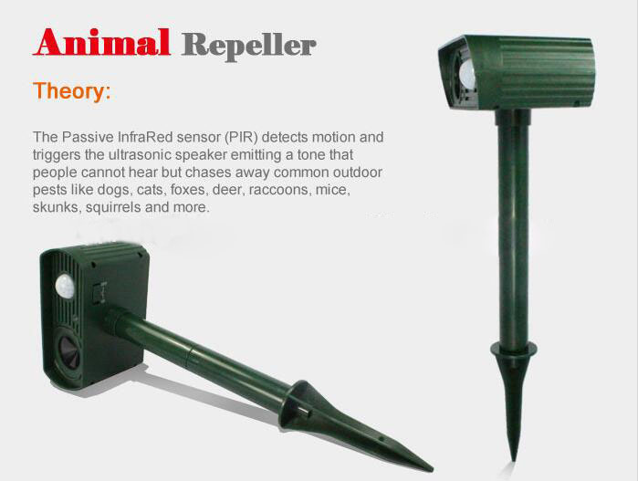 Factory Offer Newest Solar Animal Repeller-Mouse Repeller Snak Repeller Dog Repeller Birds Repeller