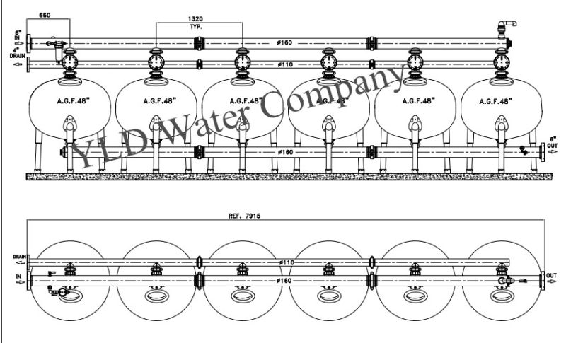 Paratactic Multi Sand Filter Machine for Farming Irrigation