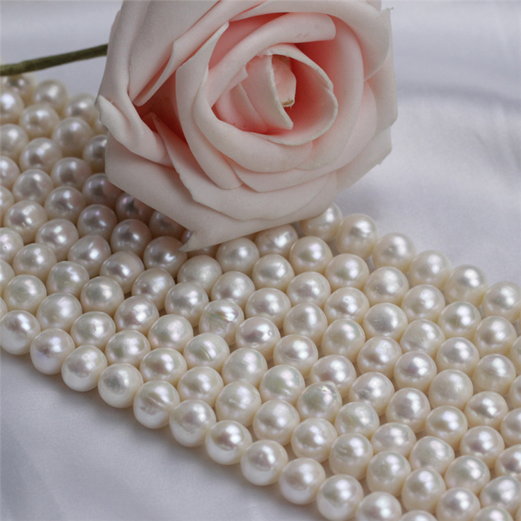 9-10mm off Round Zhuji Cultured Natural Freshwater Pearl Bead Price