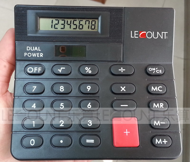 8 Digits Dual Power Desktop Calculator with Big Room for Logo (LC262)