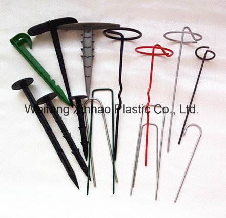 Plastic Pegs for Fixing Ground Cover/Landscape Fabric/Weed Control Mat