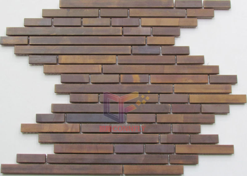 Puzzle Pattern Copper Decorative Mosaic (CFM1021)