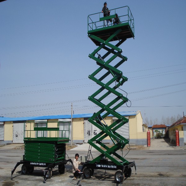 Sjy0.3-18 Manpower Movable Scissor Lift Platform