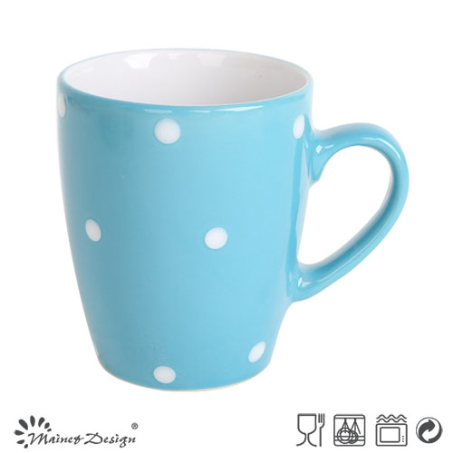 12oz Color Glaze Dots Coffee Mug