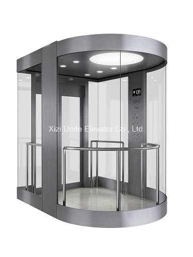 Panoramic Elevator with Glass Cabin for Sightseeing