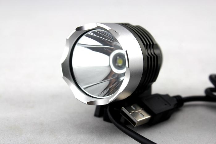 USB Port CREE T6 LED Bike Lamp Front Light