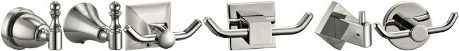 Bathroom Fitting Robe Hook with Polished Chrome for Hotel