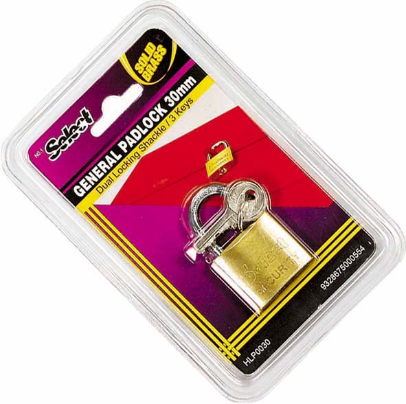 Padlock General High-Quality Brass Combination