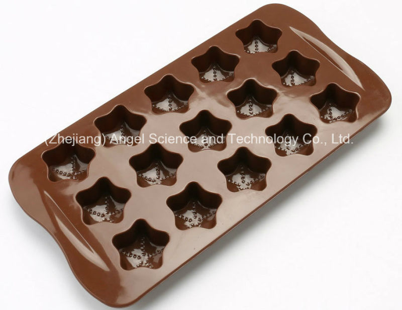 Hot Sale 15-Cavity Star Silicone Ice Cube Tray for Pudding Si28