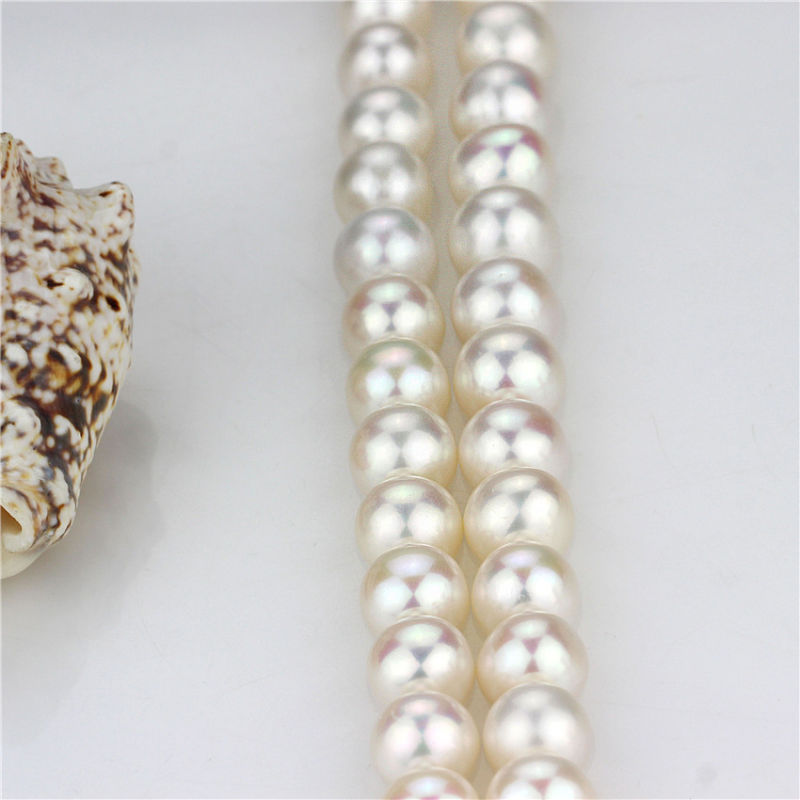 Natural Freshwater Pearl Strand AAA Near Roundnear 12mm Large Pearl Strand