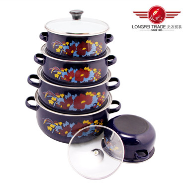 5 PCS Enamel Casserole /Enamel Pot From Longfei (675EDGB)