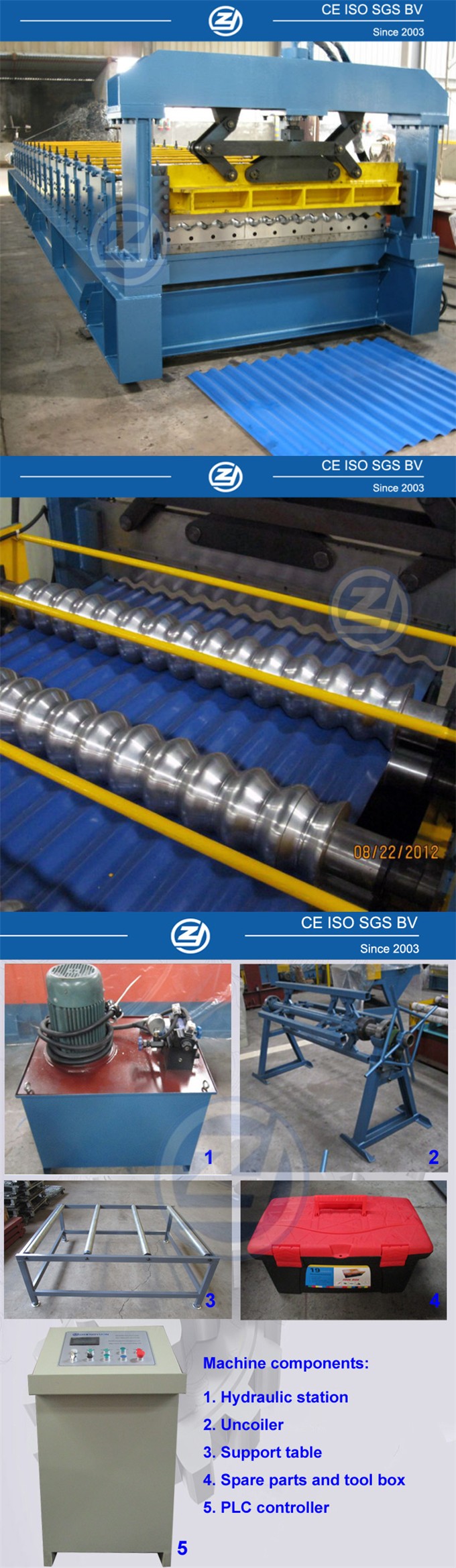 Corrugated Roof Sheet Roll Forming Machine