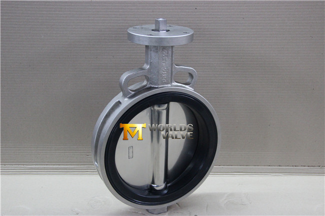 Bare Stem Stainless Steel Wafer Butterfly Valve with Polishing Disc (CBF02-TA01)