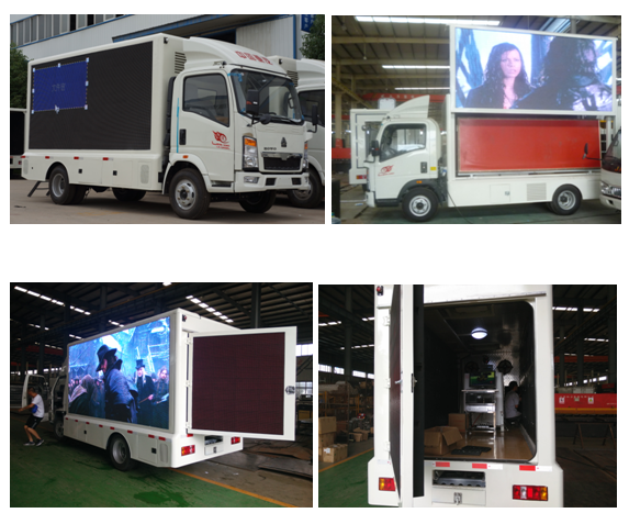 HOWO LED Display Truck LED Advertising Truck 116HP