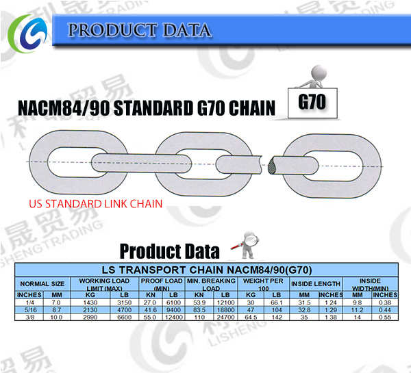 Blacken G70 Welded Link Chain