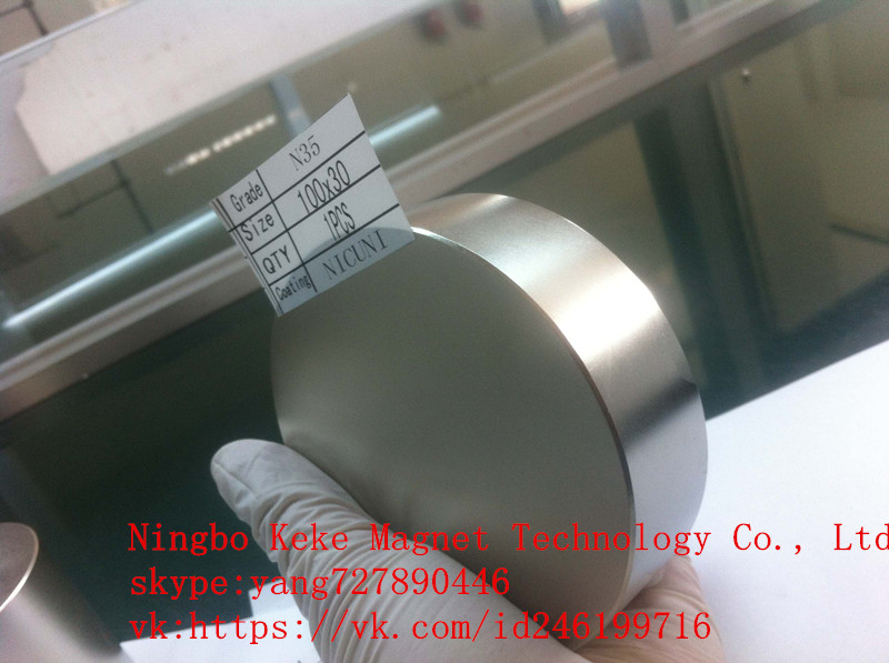 neodymium magnet D100X30mm N35 D100X30mm