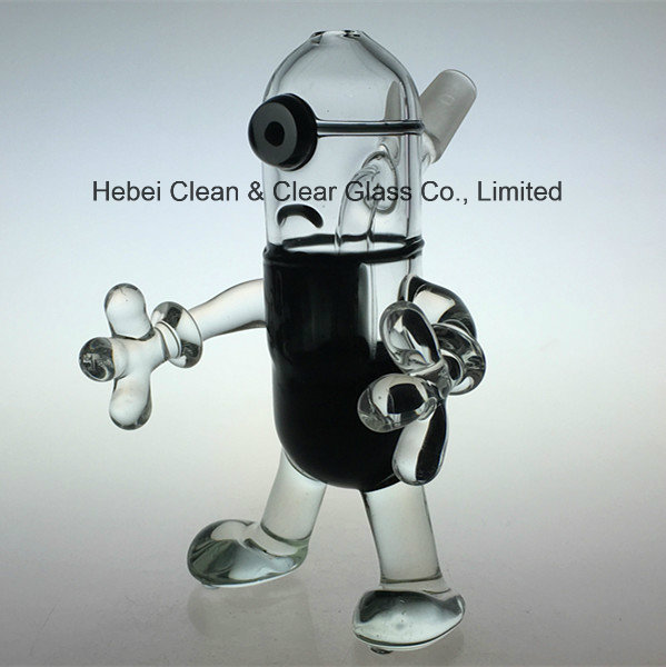 Wholesale New Design Minions Glass Water Pipe Oil Rig with Slitted Perc Diffusor