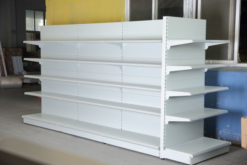 Tegometall Gondola Supermarket Shelf Shelving System with 50mm Pitch