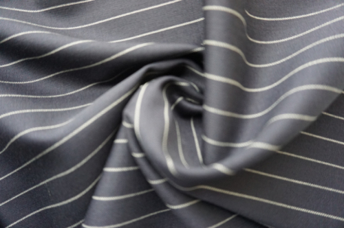 Strip Navy Wool Fabric of 100% Wool