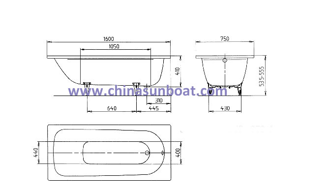 Sunboat Safety Security Enamel Bathtub Enamelware Tub