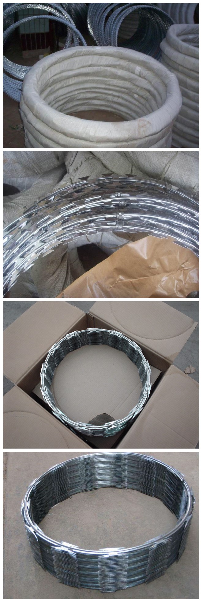 Building Material Hot Dipped Galvanized Razor Wire Used in Border Fence