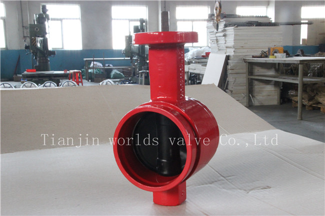 Groove End Butterfly Valve with Worm Gear (WDS)