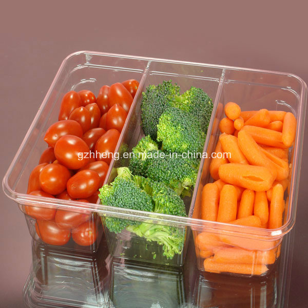 Walmart Custom Clear Plastic Box for Food (PET 003)