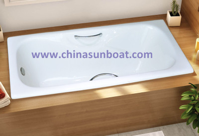 Sunboat Enamel Embedded Cast Iron Enamel Bathtub Home Enamel Bathtub