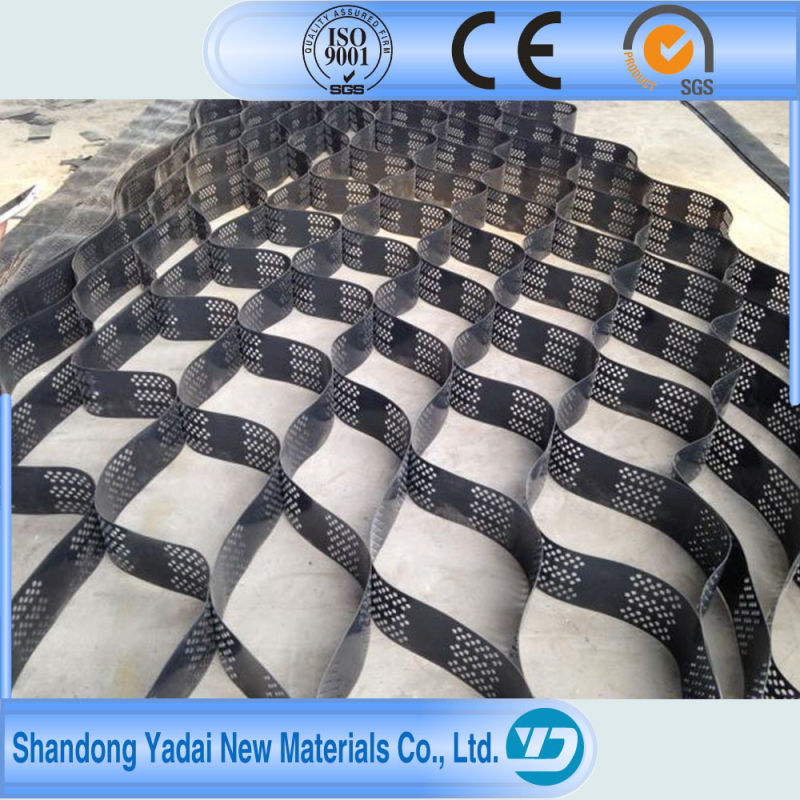 Grass Seed 50mm--200mm Cell HDPE Smooth Plastic Geocell Road Construction