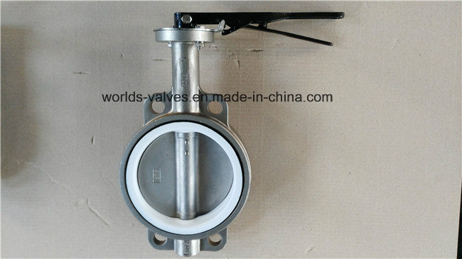 Dds Stainless Steel Wafer Butterfly Valve with Pin