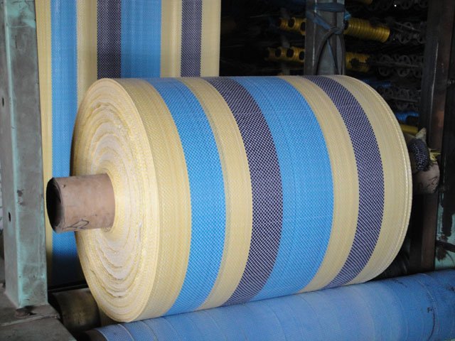 Colorful Strip PP Woven Tubular Roll