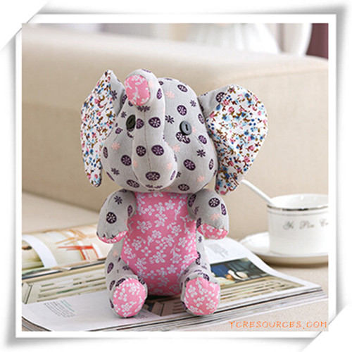 Manual Cotton Fabric Elephant Plush Toys for Promotion Gift