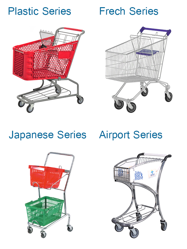 Supermarket Equipments Trolley Basket Shelving