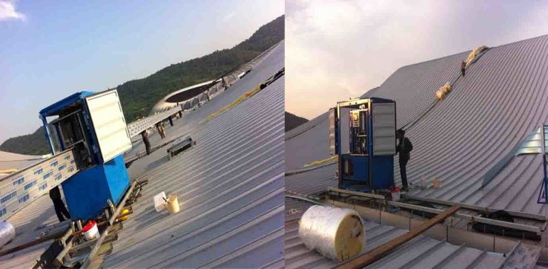 Automatic Adjustment Standing Seam Roof Curving Machine