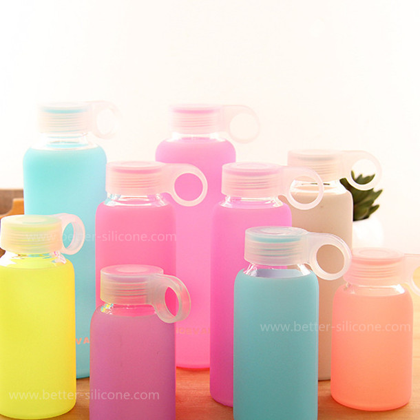 Customized Molded Best Silicone Glass Water Drinking Bottle Sleeve