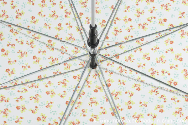 Pongee Fabric Beautiful Straight Umbrella