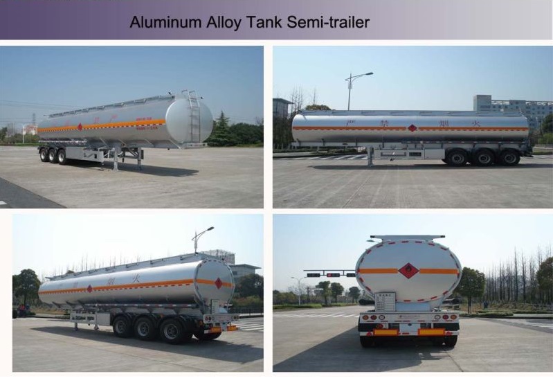 2 Axles 400000L Fuel Tanker Semi Trailer