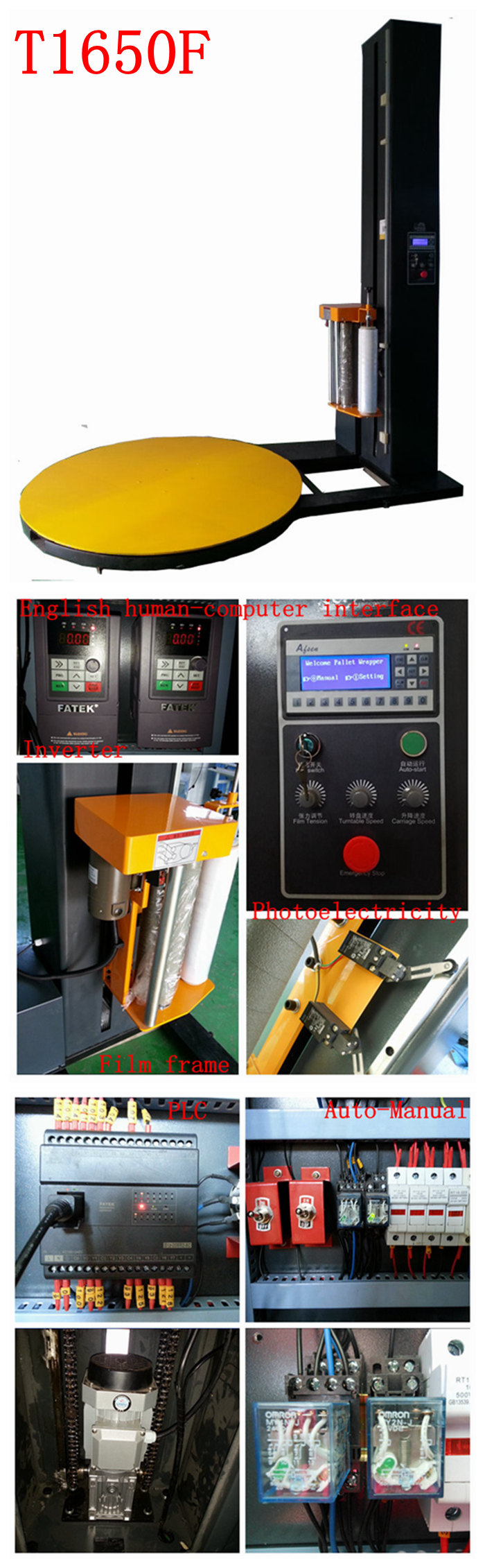 Yupack Automatic Pallet Stretch Wrapper Machine&Pallet Stretch Wrapping Machines