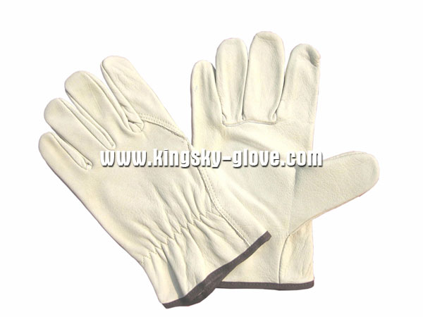 Cow Grain Leather Wing Thumb Driver Glove-9011