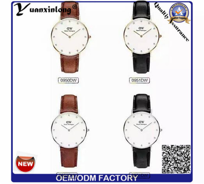 Yxl-658 Black Mens Watches Guangzhou Wrist Watch Mens Brown Leather Watch