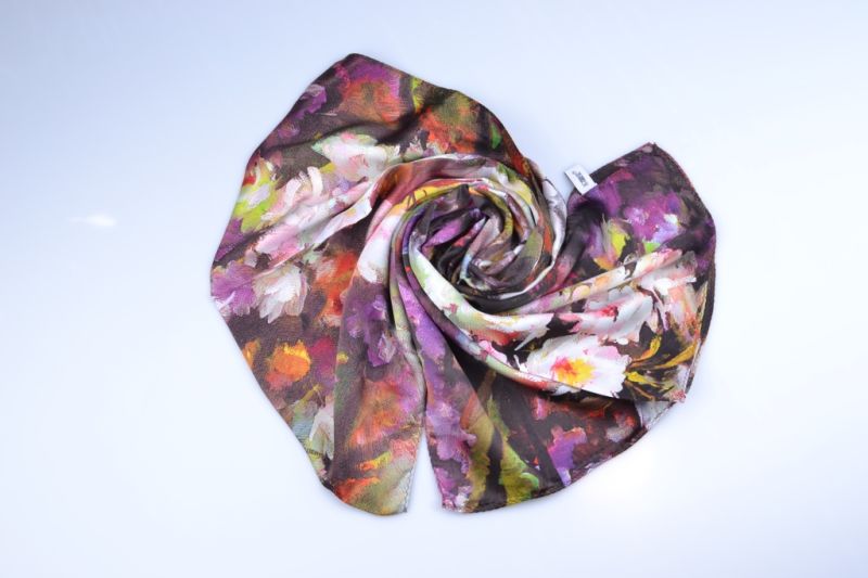 Silk Digital Printed Shawl (12-BR110303-9)