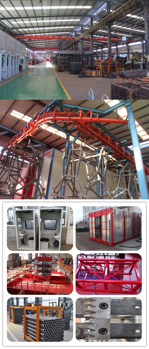 Double Cage Sc200/200 Galvanized Construction Elevator