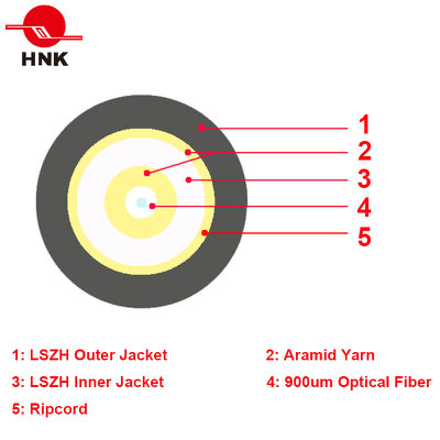 4.6mm Double Sheathed Outdoor Simplex Fiber Optic Patch Cable