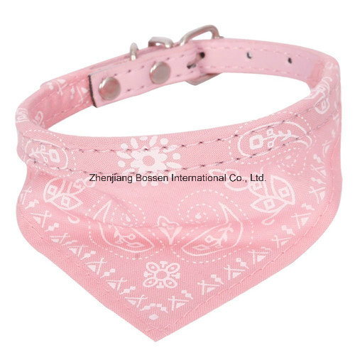 OEM Produce Customized Logo Printed Small Adjustable Pet Dog Cat Bandana Scarf Collar Neckerchief