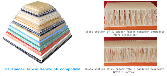 3D Fiberglass Fabrics Fibergalss Structure Core