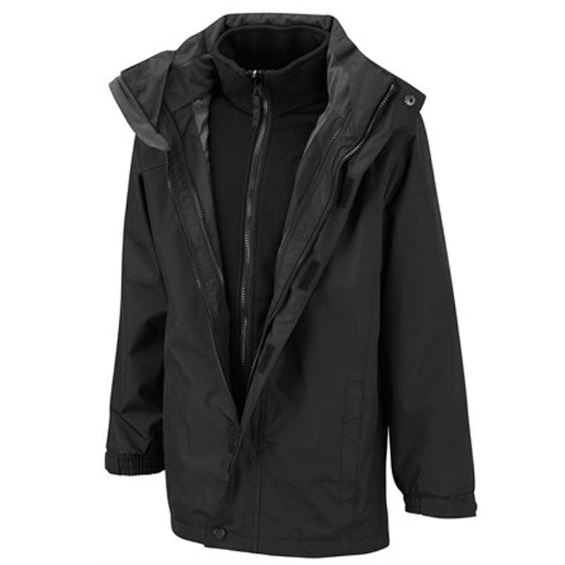 3-in-1 Waterproof Shell with Removeable Warm Fleece Inside Jacket