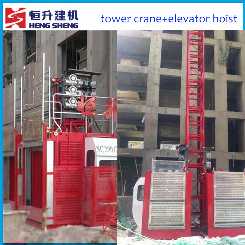 2ton Double Construction Elevator by Hstowercrane