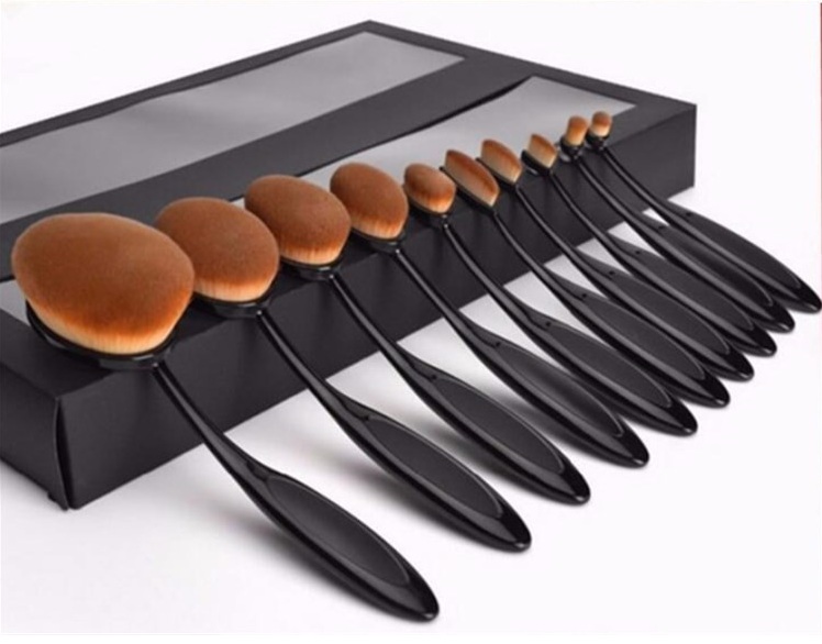 10PCS Eye Blending Cosmetic Brush Wholesale Oval Makeup Brush