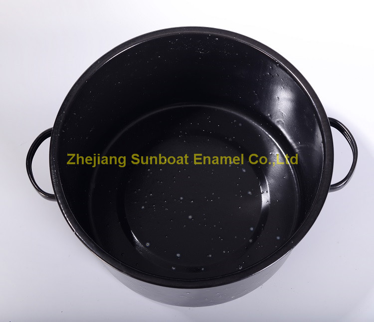 21qt Enamel Stock Pot with Cover