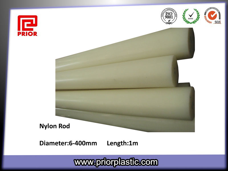 Extrude Nylon Round Bar White Color